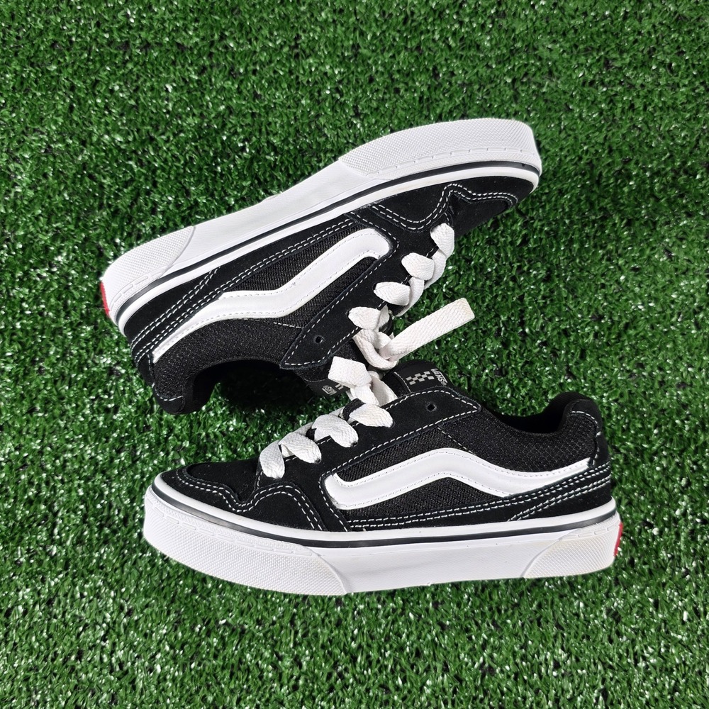 Vans Nu Skool - Black / True White - Youth/Kids Size 1